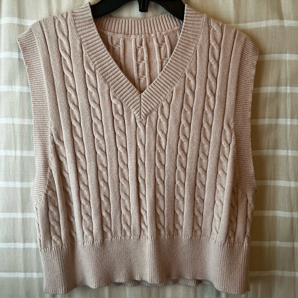 Tan SHEIN sweatervest